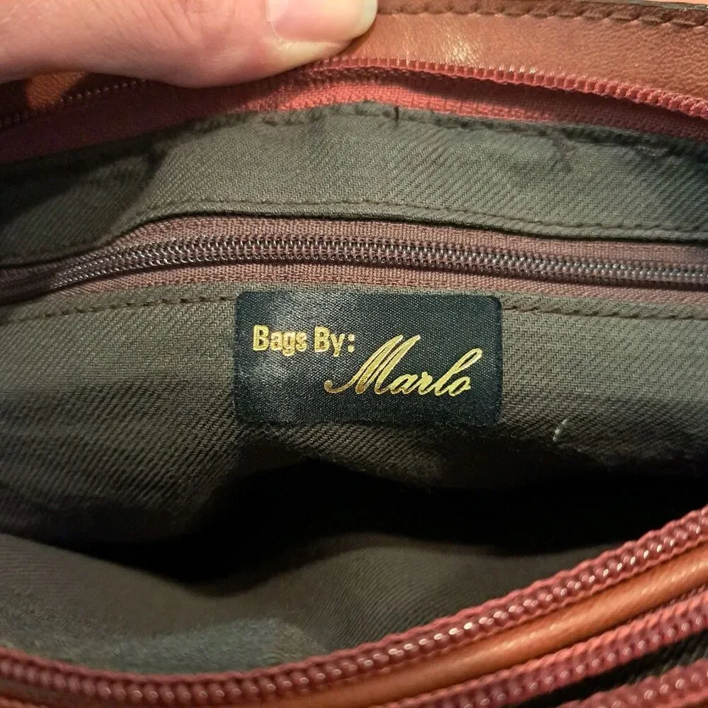 Marlo Shoulder Weave Purse, Double Zipper Opening - Picture 4 of 6